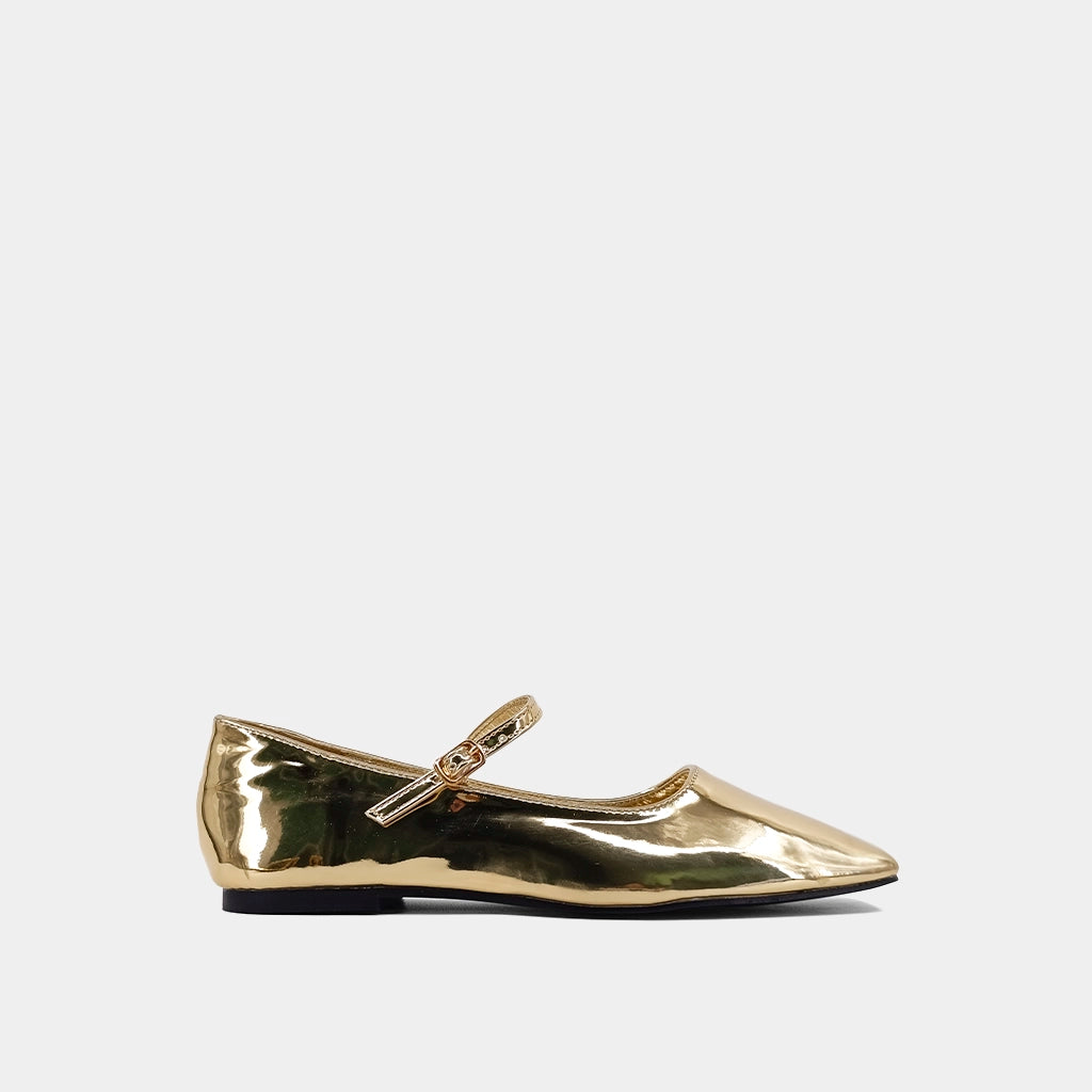 slim fit dress slacks Striking Gold Ankle Strap Heels - All Shoes