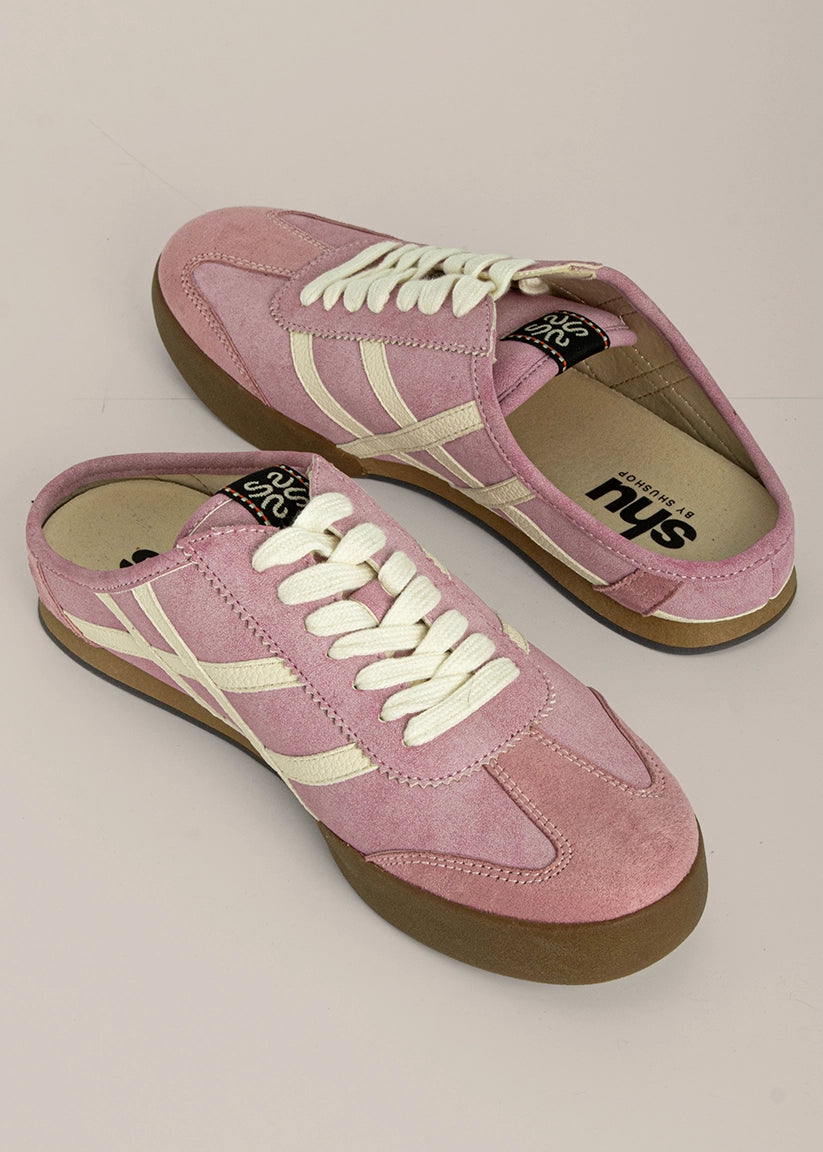 Rosalia Pink Backless Sneaker Mule | SHU by Shushop – SHUSHOP