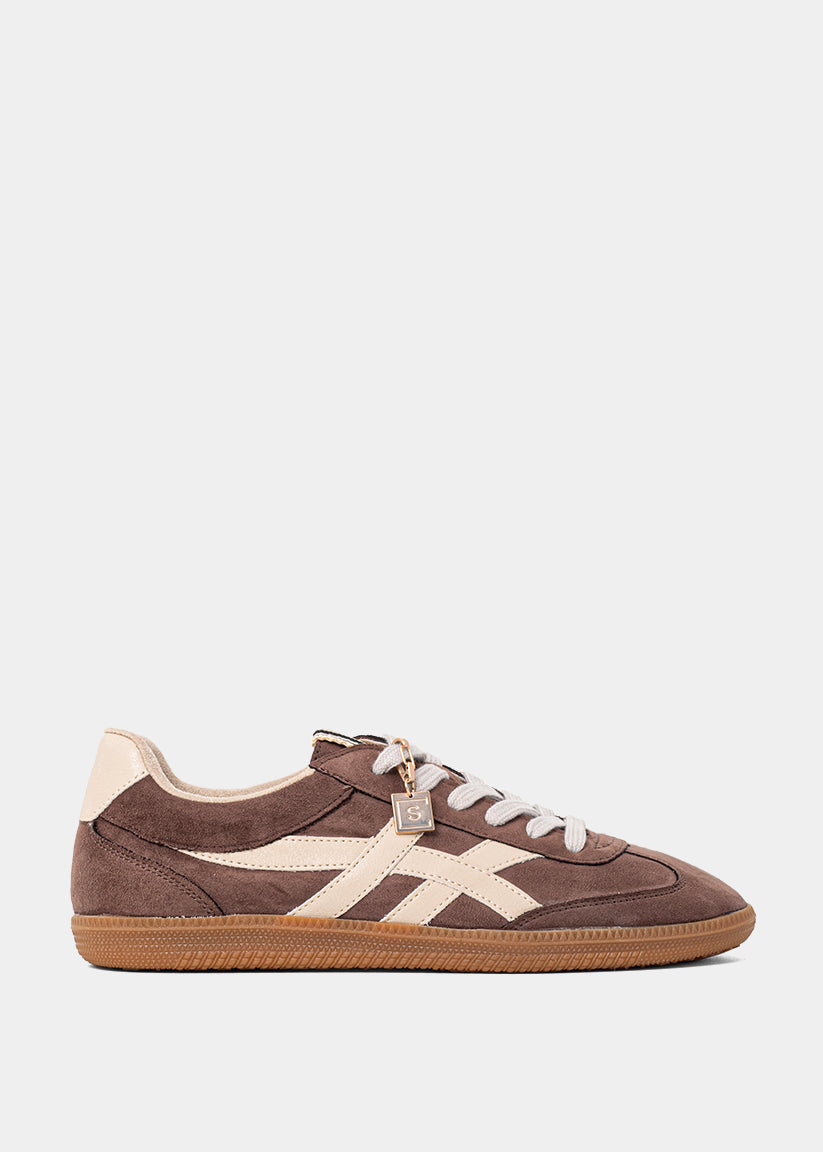 Sasha Brown Suede Sneaker – Retro Style Meets Modern Comfort – SHUSHOP