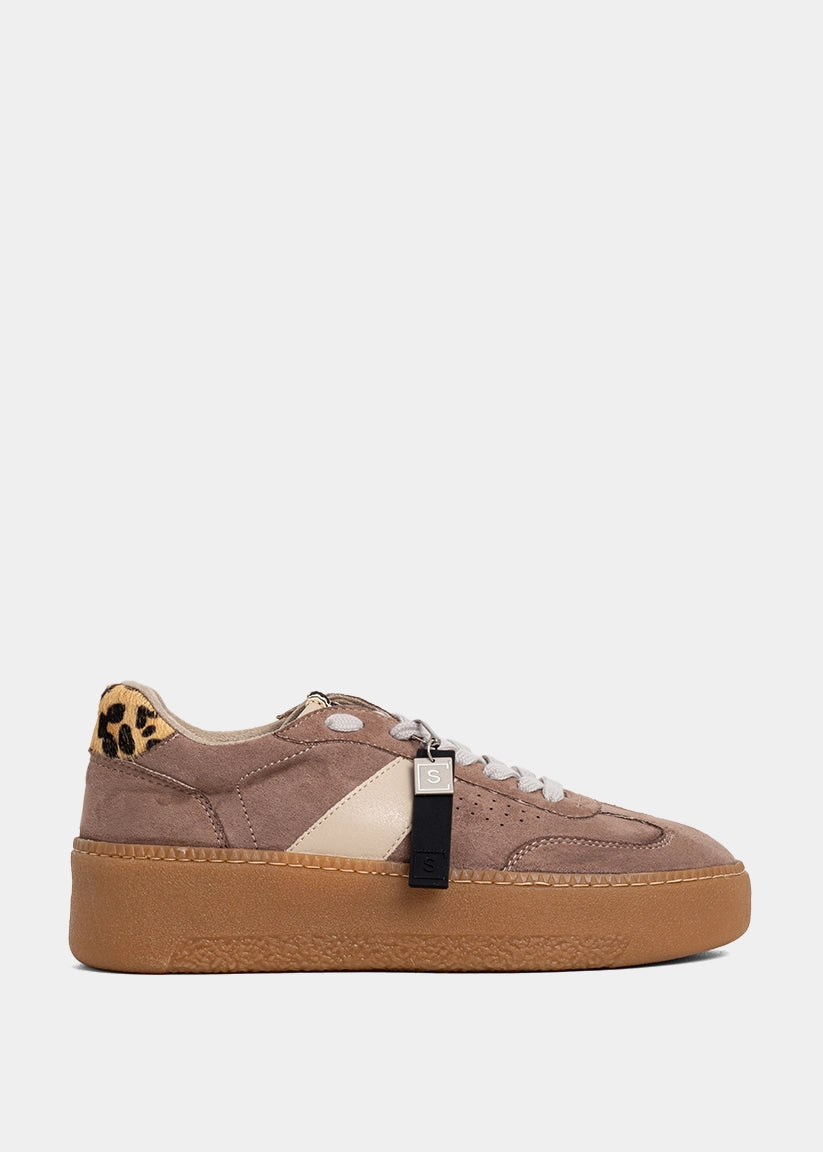 STACEY Taupe Suede Platform Sneaker – SHUSHOP