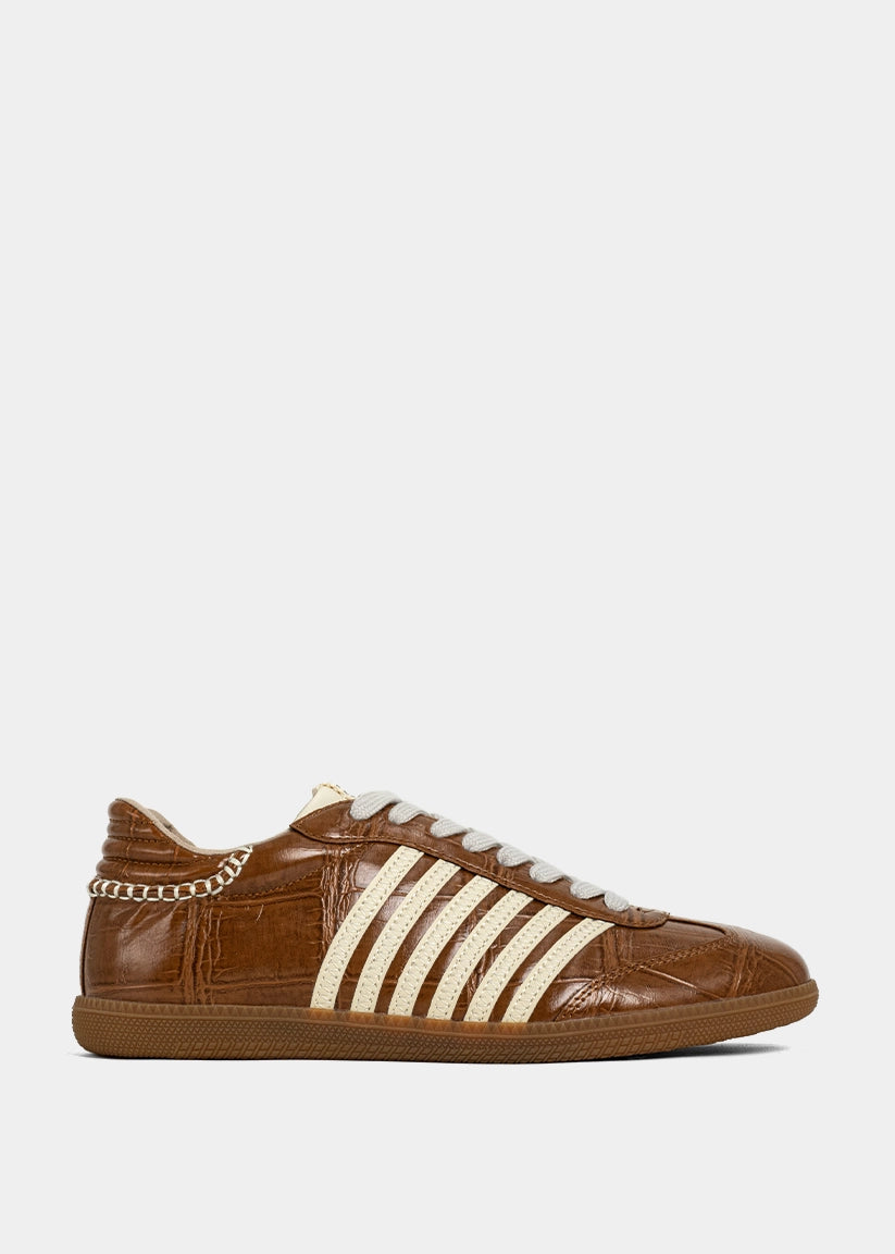 Stella Camel Croc Sneaker – SHUSHOP