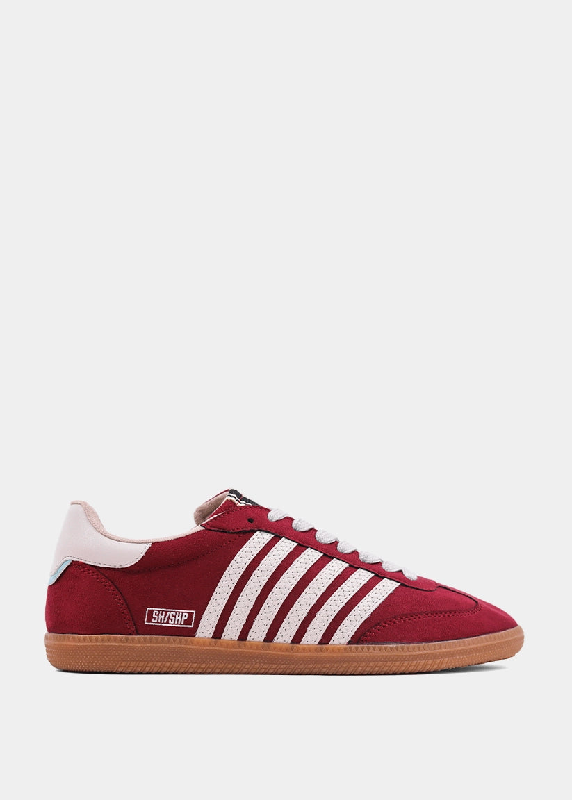 STEVIE Wine Suede Sneaker