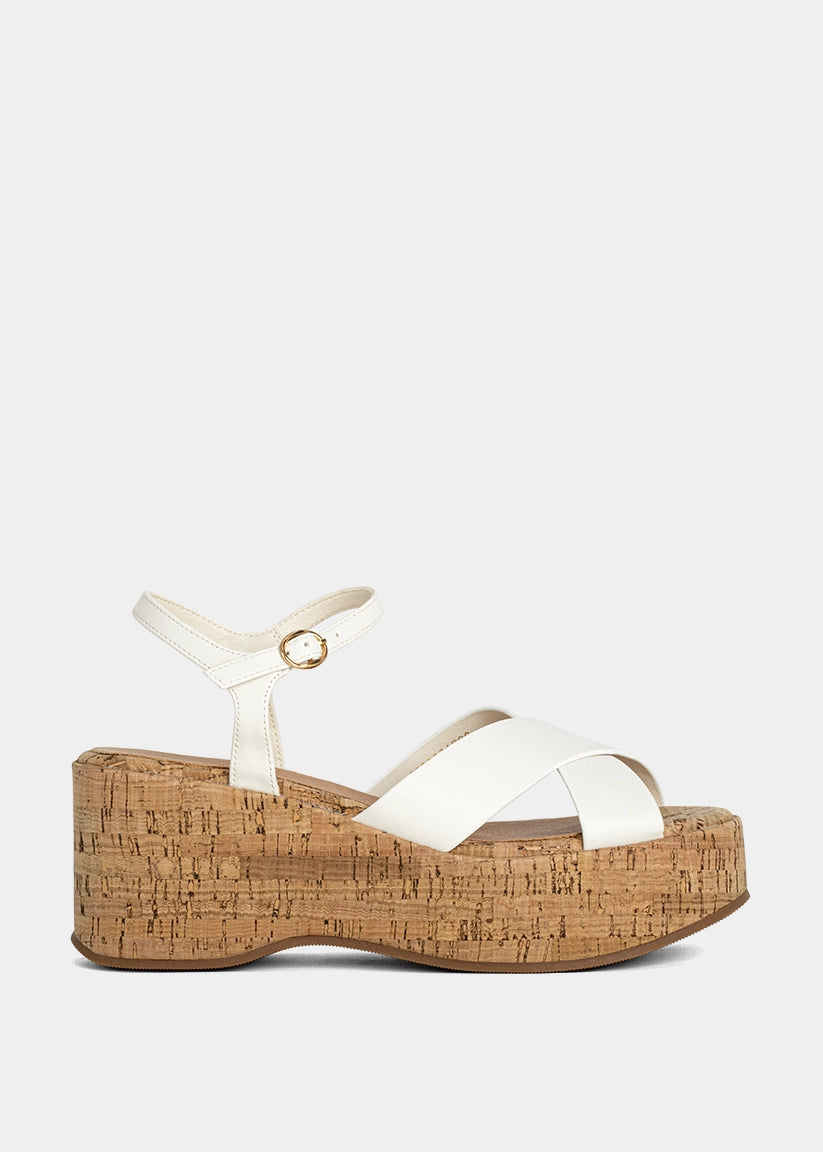 INDIANA Bone Platform Sandals | SHUSHOP