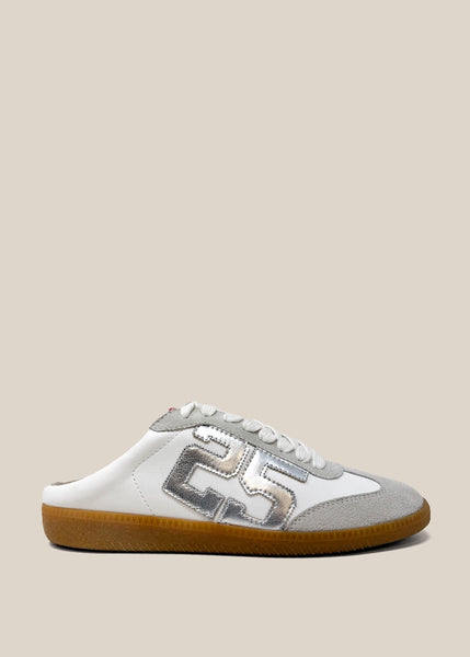 Open 25 Silver Backless Sneaker Mule | SHU by Shushop – SHUSHOP